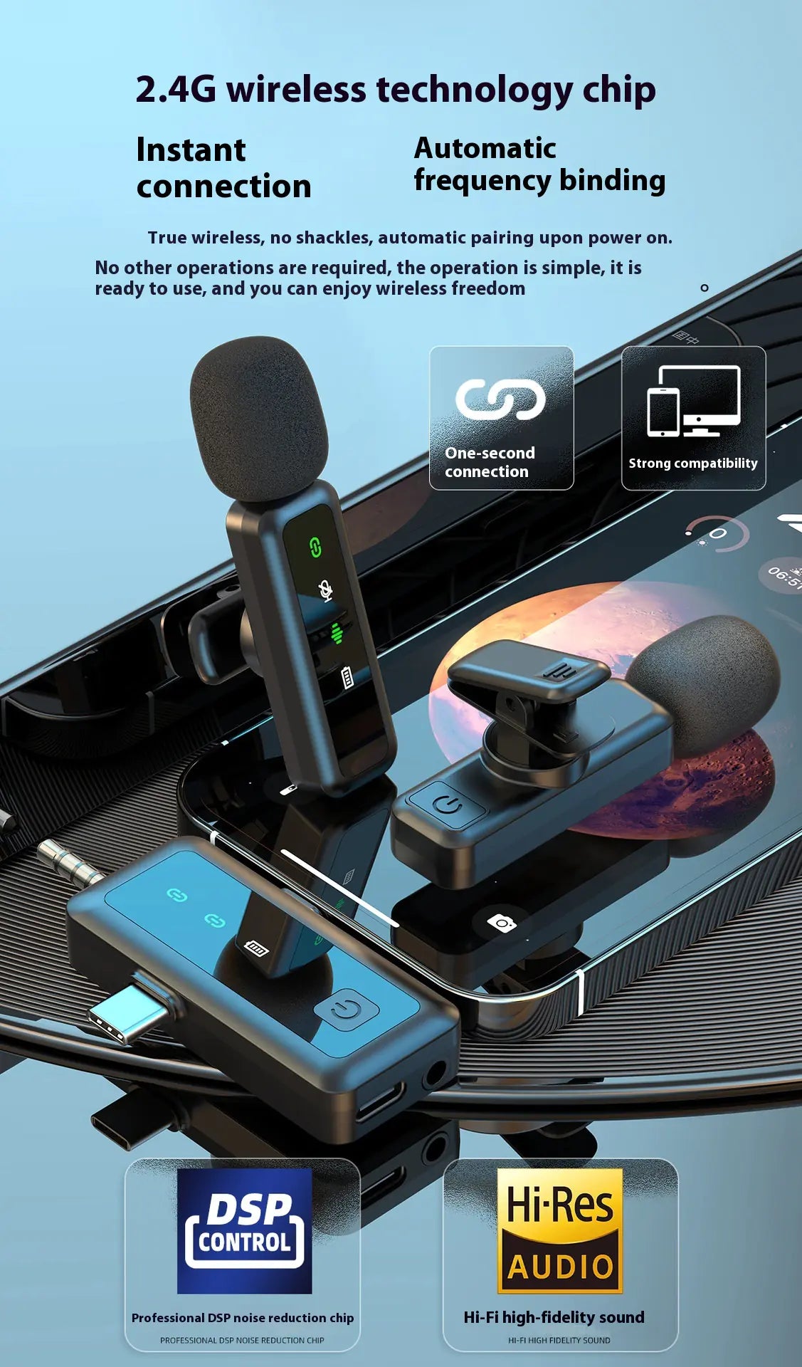 Collar Clip Microphone